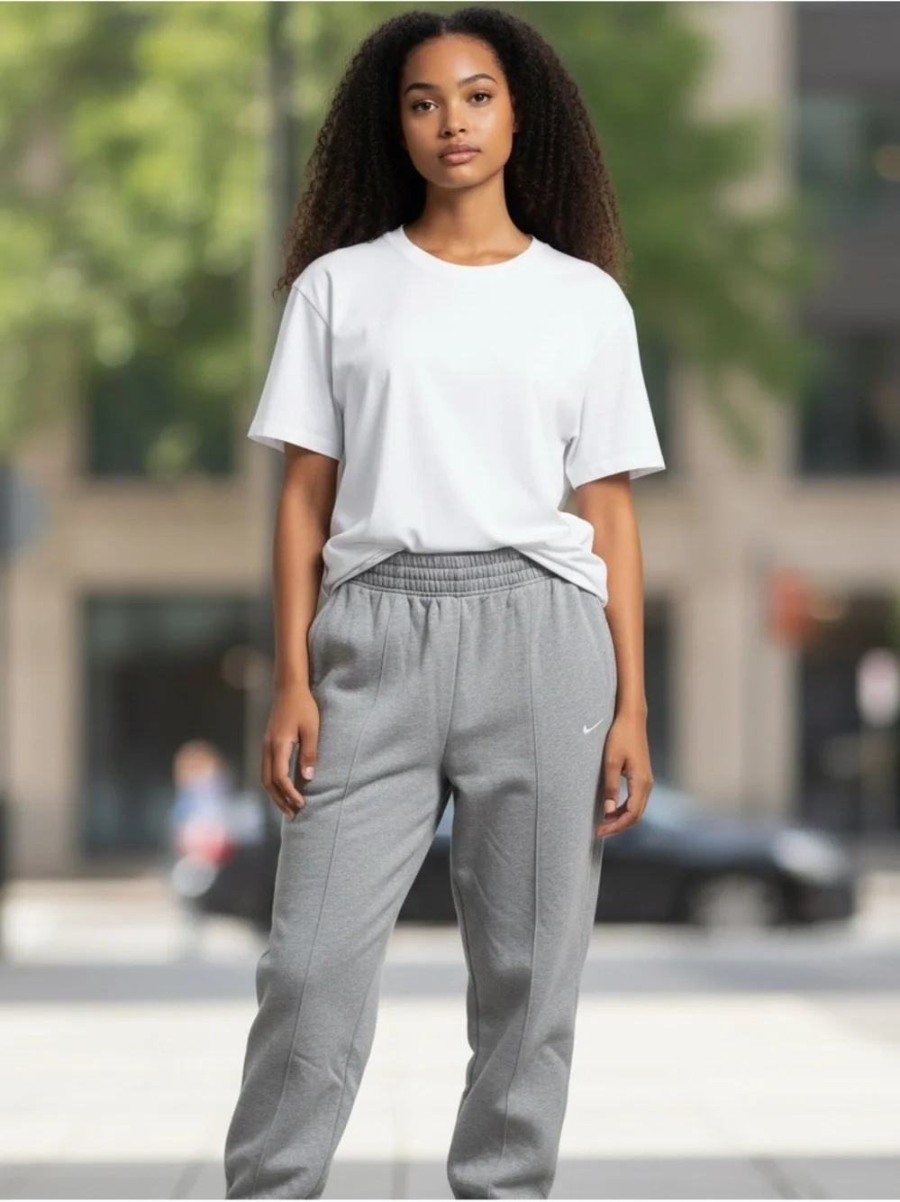 Nike Women's Loose Fit Gray Jogger Pants